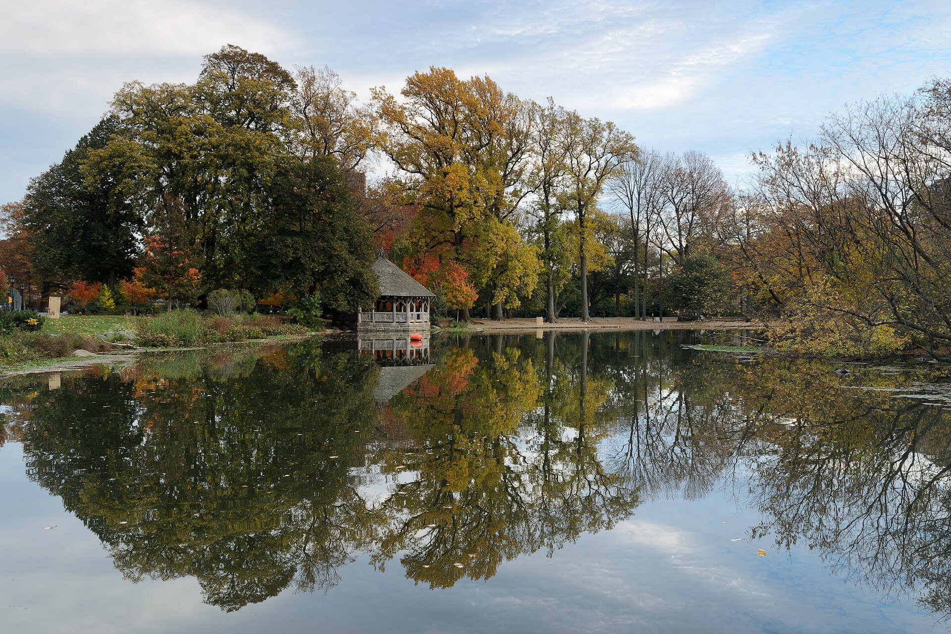 The Lake in Prospect Park in October